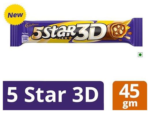 

Cadbury 5 Star - 3D Chocolate Bar 45 g