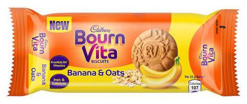 

Cadbury BournVita Banana Oats Biscuits 46 5 g