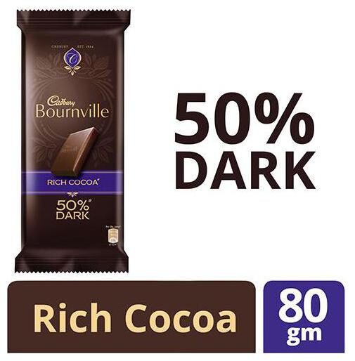 

Cadbury Bournville Rich Cocoa Dark Chocolate Bar 80 g