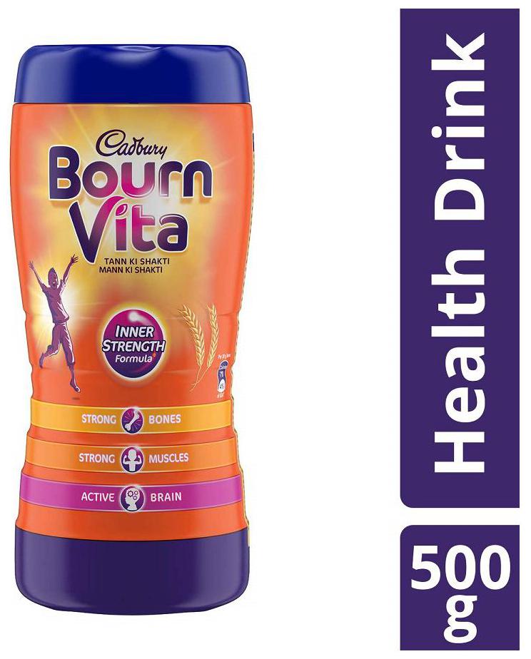 

Cadbury Bournvita Health Drink 500 g Jar - (Pack of 3)