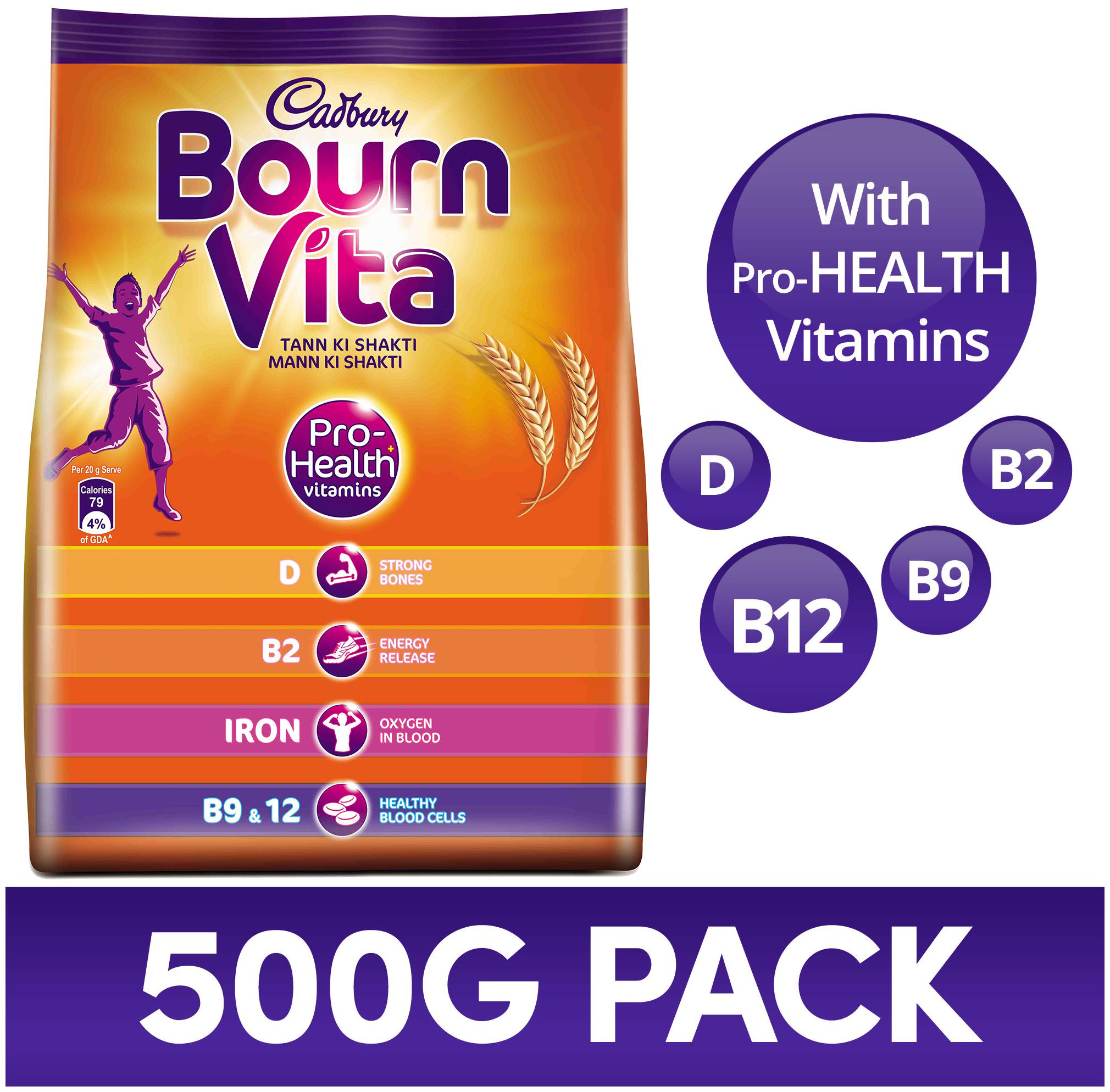Cadbury Bournvita Pro-Health Health Drink Pouch 500gm