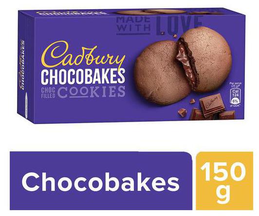 

Cadbury Chocobakes Choc Filled Cookies 150 g