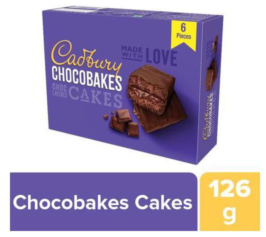 

Cadbury Chocobakes Choc Layered Cakes Pack 126g