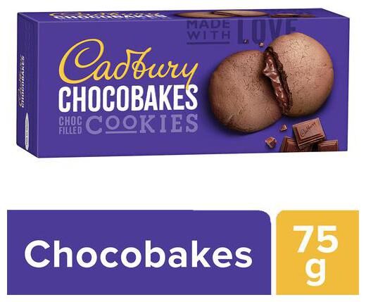 

Cadbury Chocobakes Choc Filled Cookies 75 g