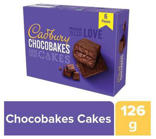 

Cadbury Chocobakes Choc Layered Cakes Pack 126g