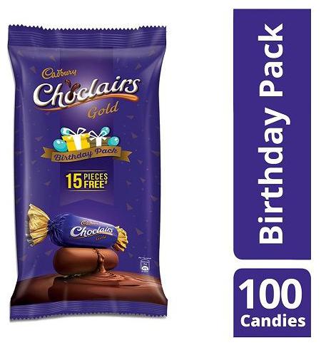 

Cadbury Choclairs Gold Birthday Pack 550 g