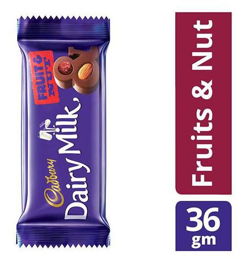 

Cadbury Dairy Milk Fruit Nut Chocolate Bar 36 g