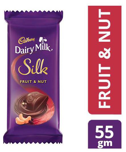 

Cadbury Dairy Milk Silk Fruit Nut Chocolate Bar 55 g