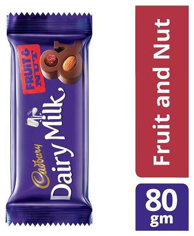 

Cadbury Dairy Milk Fruit Nut Chocolate Bar 80 g
