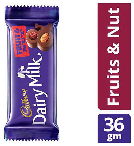 

Cadbury Dairy Milk Fruit Nut Chocolate Bar 36 g