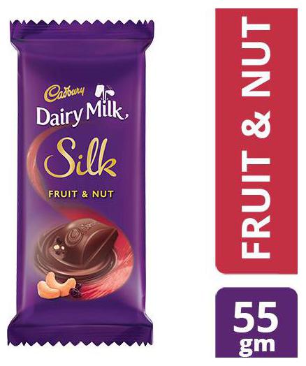

Cadbury Dairy Milk Silk Fruit Nut Chocolate Bar 55 g