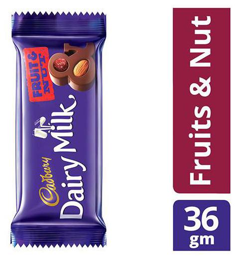 

Cadbury Dairy Milk Fruit Nut Chocolate Bar 36 g
