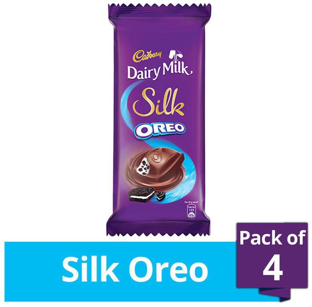 

Cadbury Dairy Milk Silk Oreo Chocolate Bar 130 g (Pack of 4)