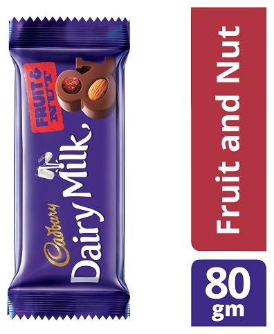 

Cadbury Dairy Milk Fruit Nut Chocolate Bar 80 g