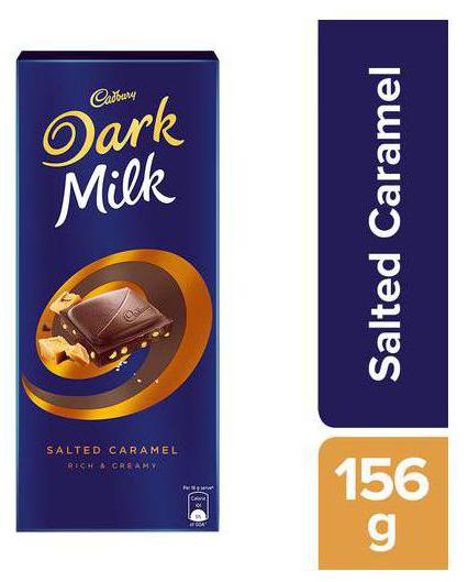 

Cadbury Dark Milk - Salted Caramel Chocolate Bar 156 g