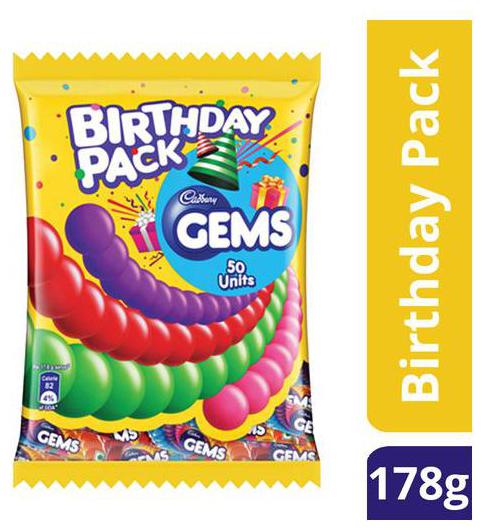 

Cadbury Gems Birthday Pack 178 g
