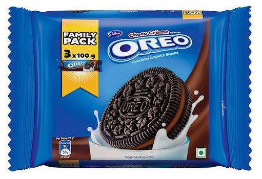 

Cadbury Oreo - Choco Creme Biscuit Family Pack 300 g