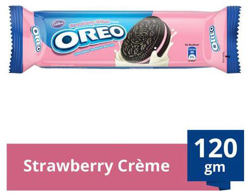 

Cadbury Oreo Creme Biscuit Strawberry 120 g