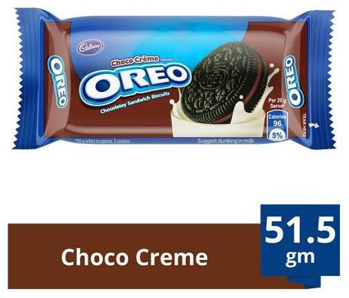 

Cadbury Oreo Creme Biscuit - Chocolate 51 5 g