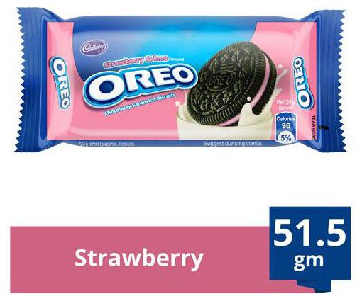 

Cadbury Oreo Creme Biscuit Strawberry 51 5 g