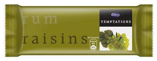 

Cadbury Temptations Chocolate - Rum Raisin 72 g