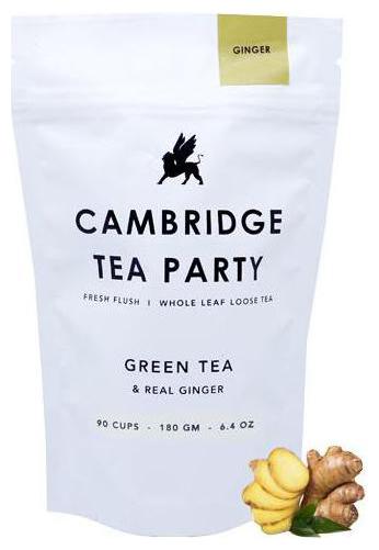 

Cambridge Tea Party Green Tea - Crushed Ginger Whole Leaf Loose Tea 180 g
