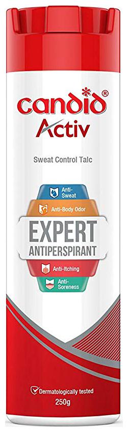 

Candid Activ Sweat Control Talc 250g (Pack of 2)