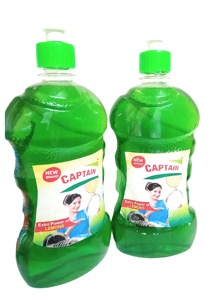 

Captain Dishwash Liquid 500 ml Green (Pack fo 2)
