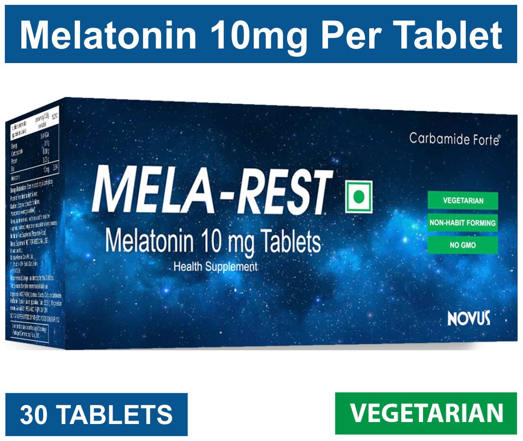 

Carbamide Forte Sleeping Aid Pills - Melatonin 10mg - Non Habit Forming - Improve Sleep - Natural Sleep Aid - Deep Sleep - MELA-REST (30 Tablets)