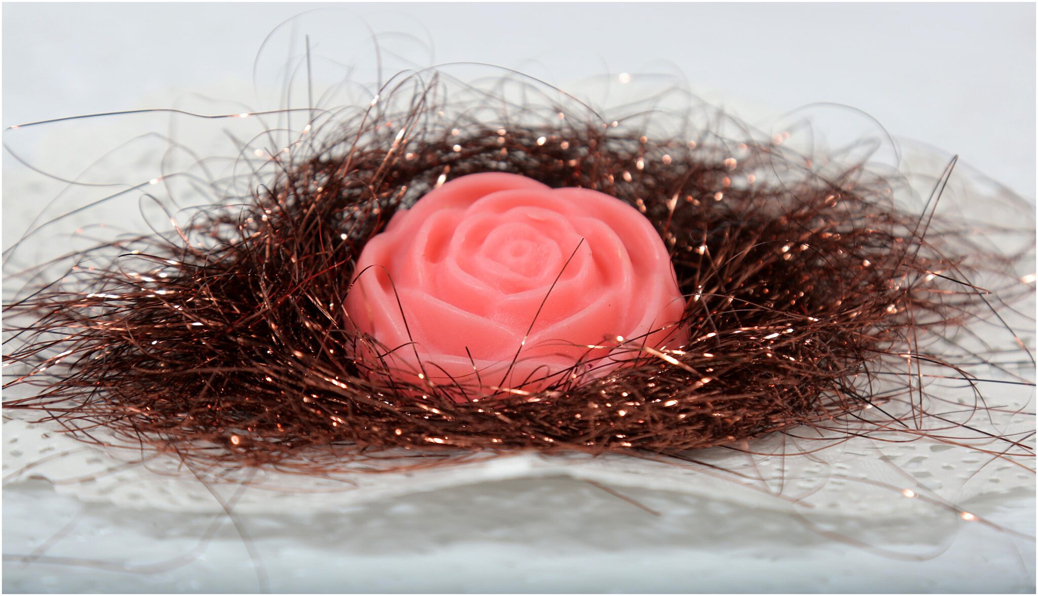 

Care Bunch Handmade Rose Soap 70g