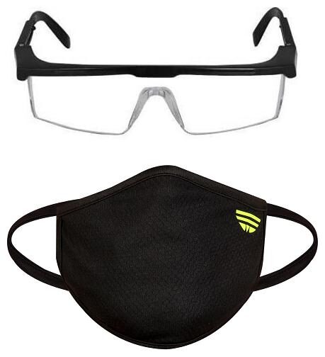 

CAREHUB Cotton Face Mask And Surgical Goggles Combo ( Pack of 2 )