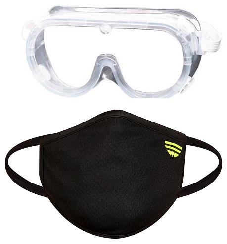 

CAREHUB Cotton Face Mask And Surgical Goggles Combo ( Pack of 2 )