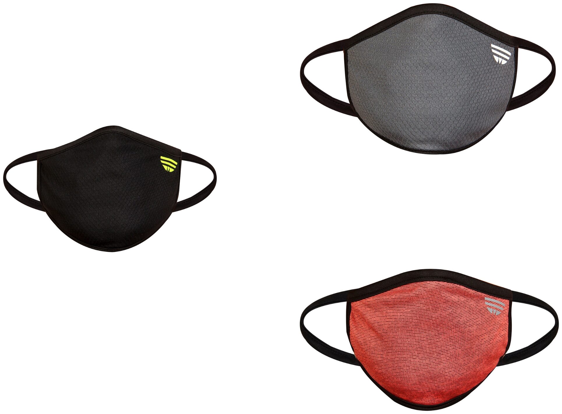 

CARESFUL Soft Cotton Face Mask With Earloop Multi Color-(Pack Of 3)