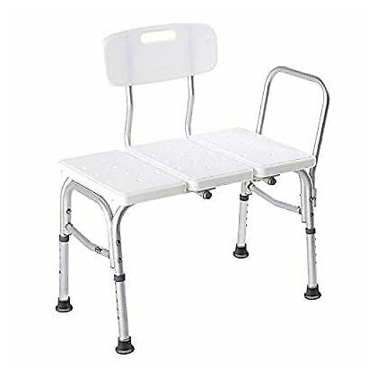 

Carex Shower Bench Seat for Seniors Elderly Disabled - Tub Transfer Bench with