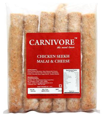 

Carnivore Chicken Seekh Kabab - Malai N Cheese 500 Gm