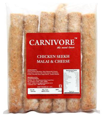 

Carnivore Chicken Seekh Kabab - Malai N Cheese 500 Gm