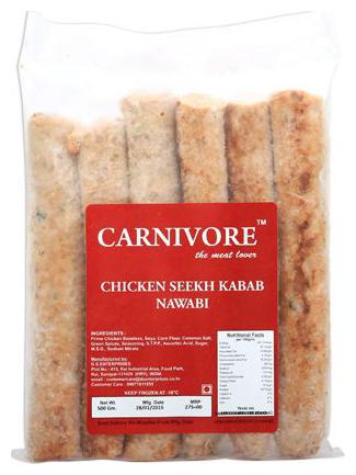 

Carnivore Chicken Seekh Kabab - Nawabi 500 Gm