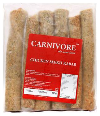 

Carnivore Chicken Seekh Kabab - Regular 500 Gm
