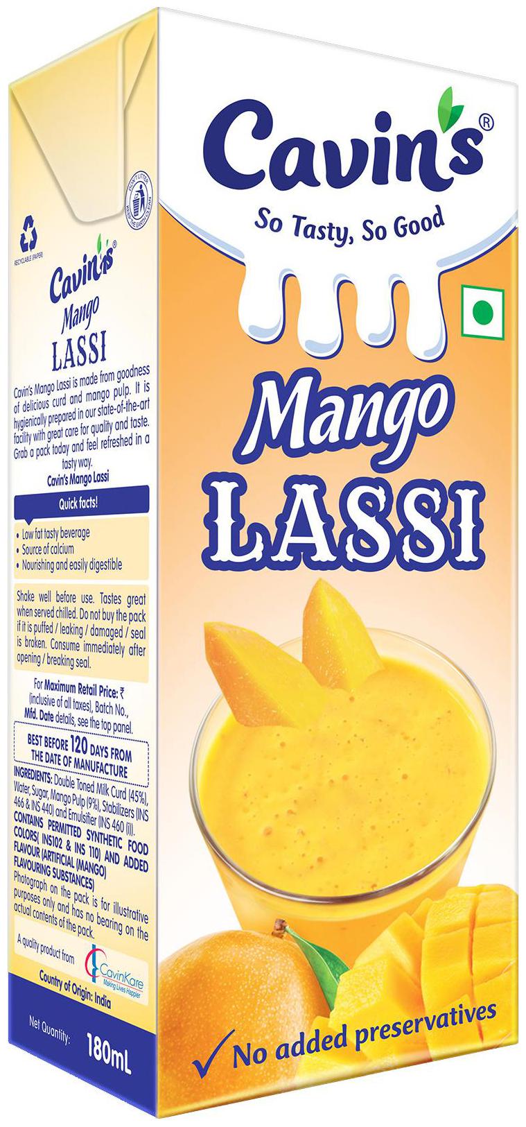 

Cavin s Flavoured Lassi-Mango 180ml