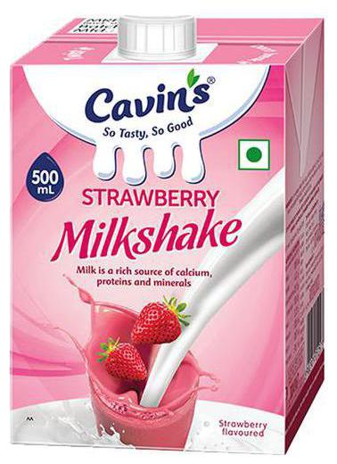 

Cavins Strawberry Milkshake 500 ml