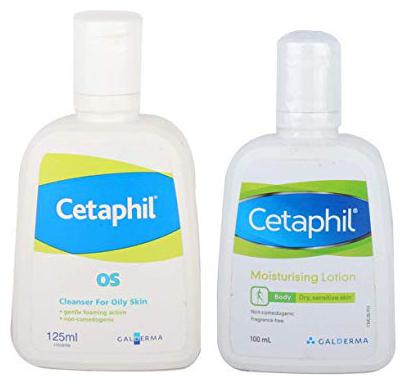 

Cetaphil AD Oil Skin Cleanser 125ml Lotion 100ml (Pack of 2)
