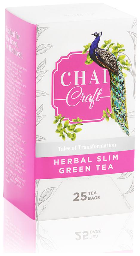 

Chai Craft Herbal Green Tea with Garcinia Cambogia Active Herbs 25 Tea Bags (Pack of 1)