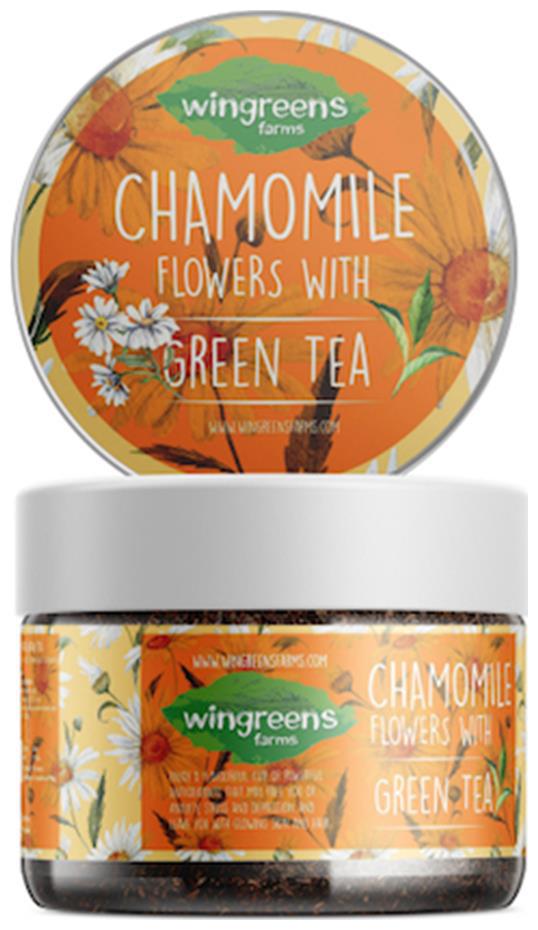 

Wingreens Chamomile Flowers with Green Tea 60g