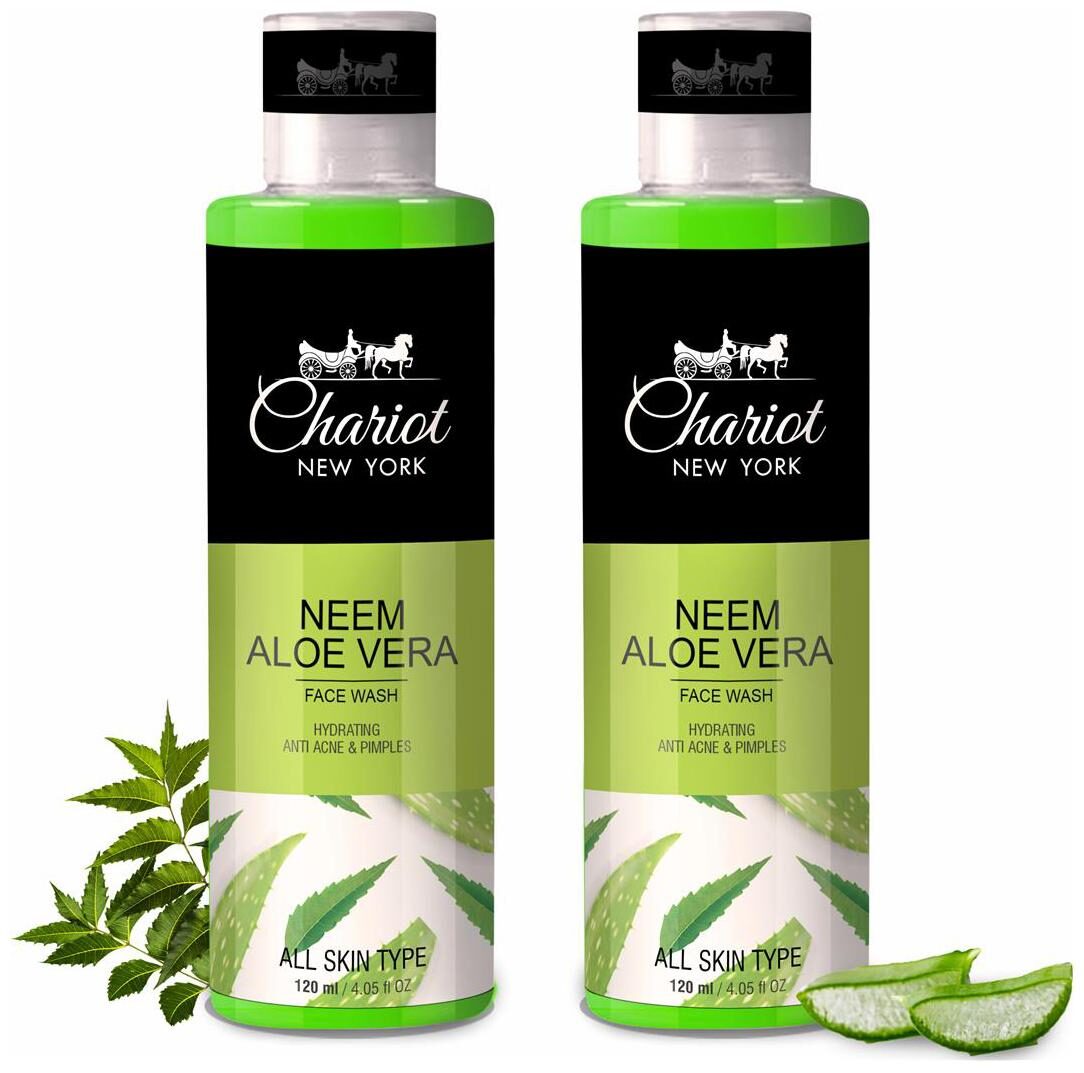 

Chariot New York Neem Aloe Vera Face Wash 120 ml (Pack of 2)