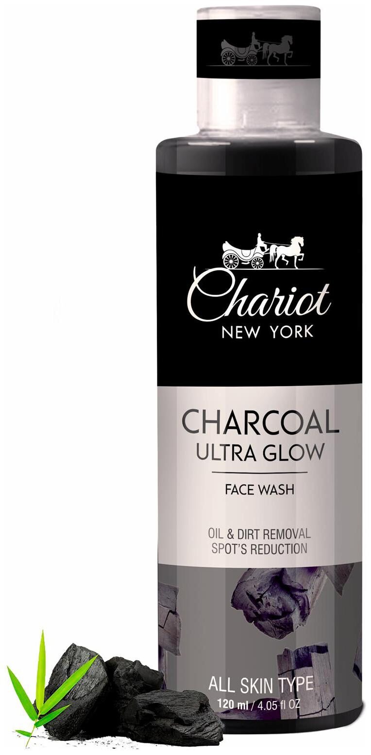 

Chariot New York Charcoal Ultra Glow Face Wash 120 ml (Pack of 1)