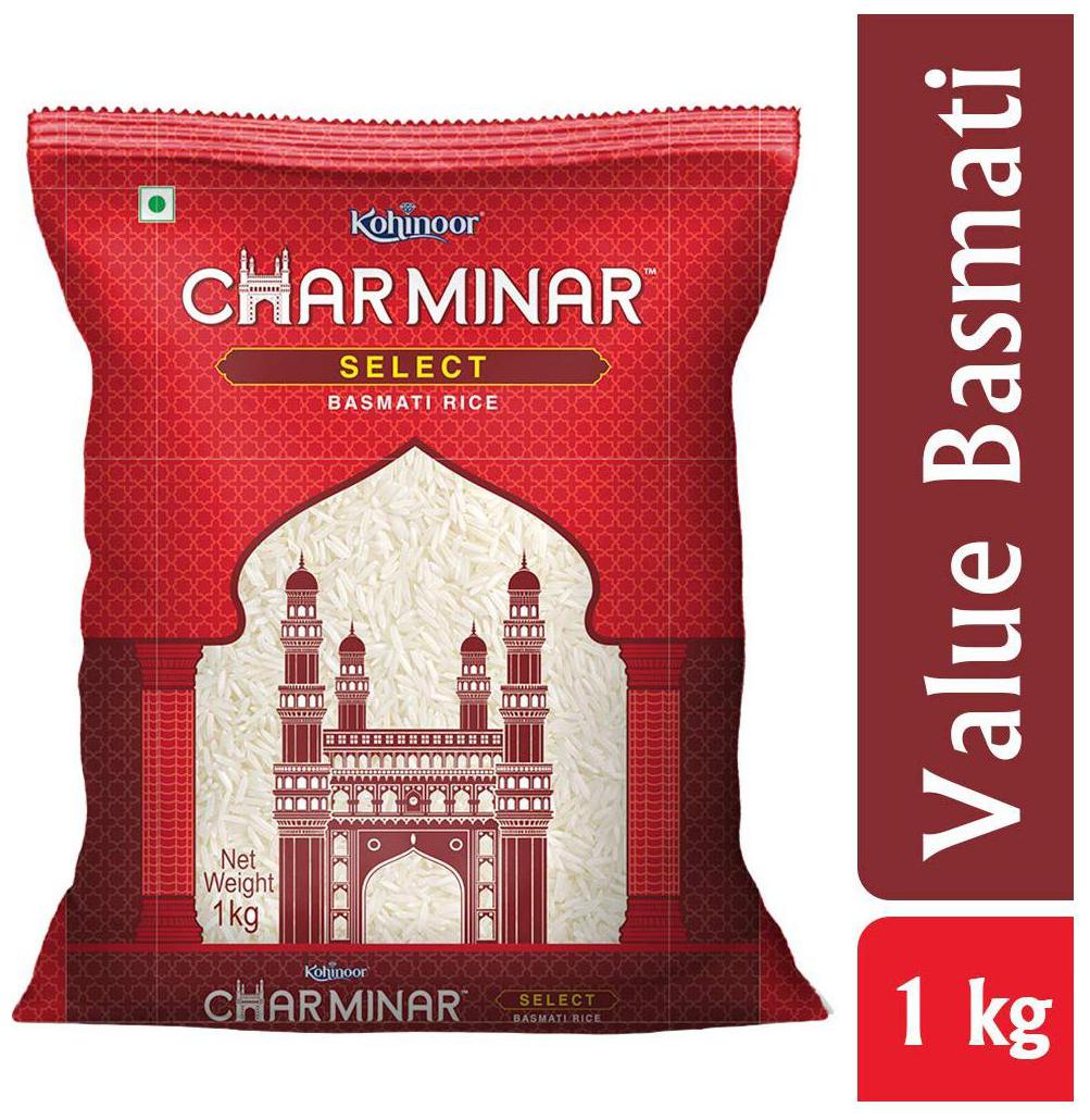 

Charminar Basmati Rice - Select Charminar 1 kg