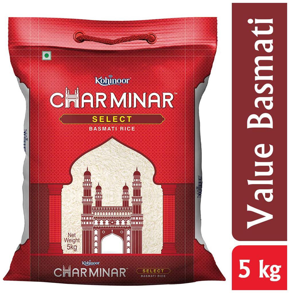 

Charminar Basmati Rice - Select Charminar 5 kg
