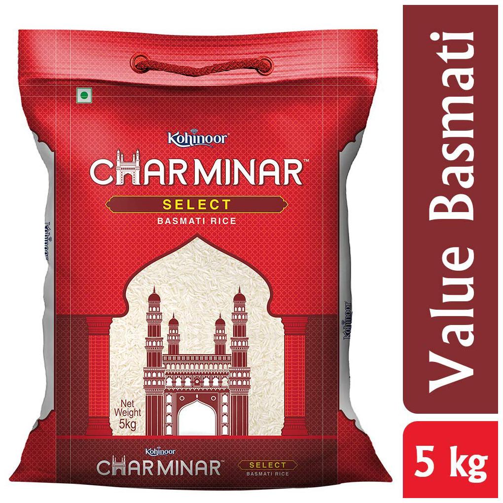 

Charminar Basmati Rice - Select Charminar 5 kg