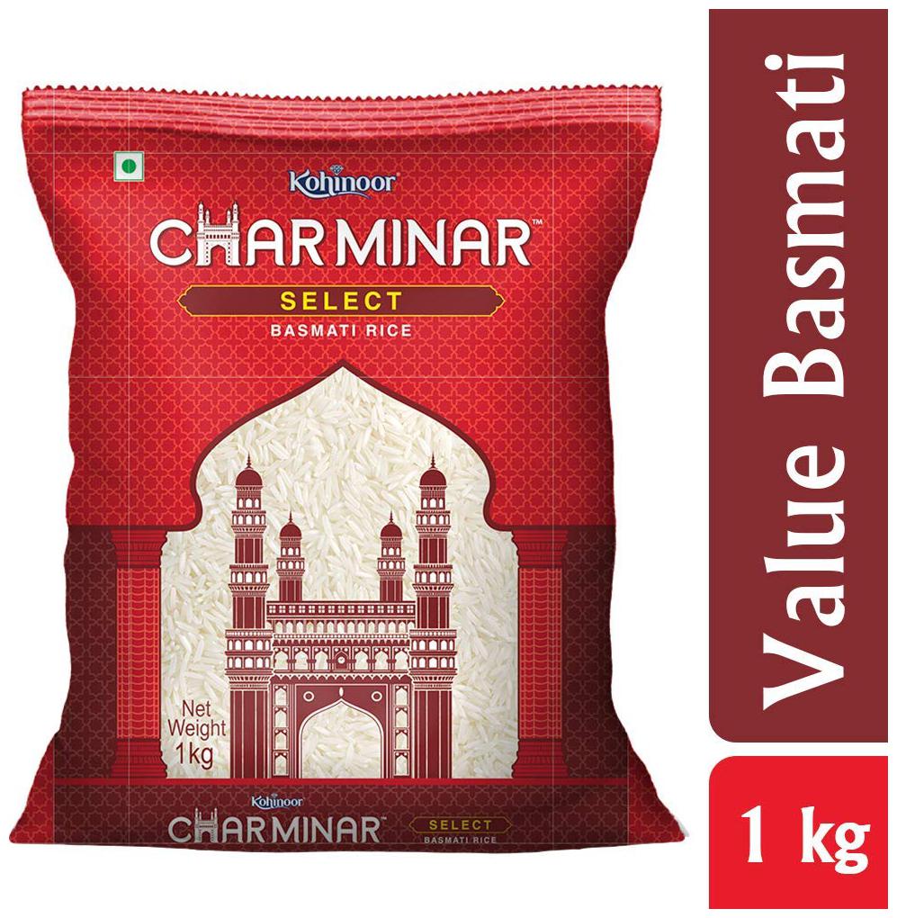 

Charminar Basmati Rice - Select Charminar 1 kg