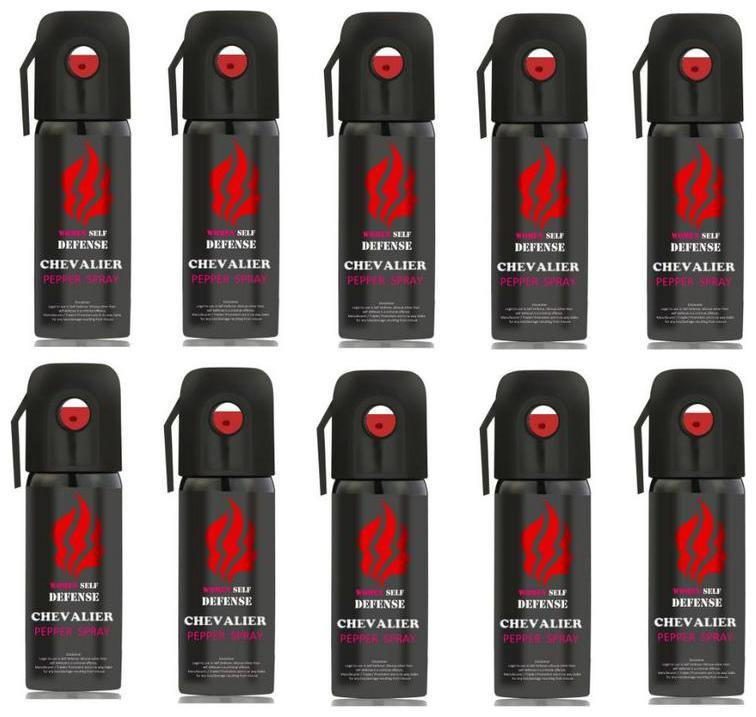 

Chevalier Women Self Defense Pepper Spray 55 ml Pack of 10
